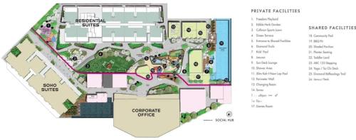 Sunsuria forum Walkable to SCCC JCHome by MWMの見取り図または間取り図