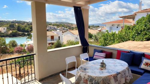 House with sea view in Porto Heli, fireplace and garden