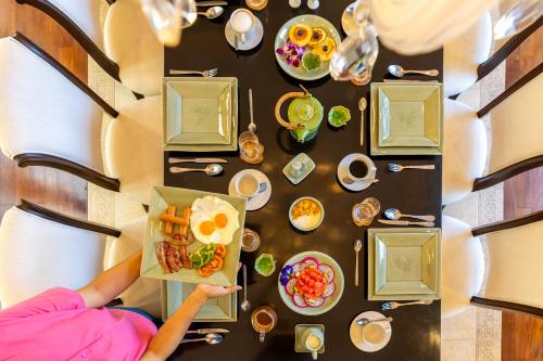 Mad i villaen eller i nærheden