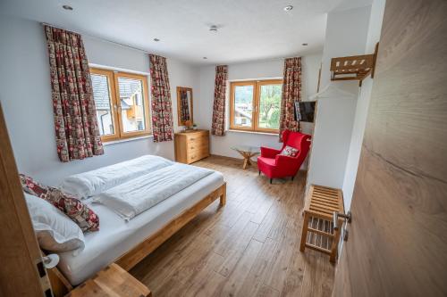 Postel nebo postele na pokoji v ubytování Haus Friedrich