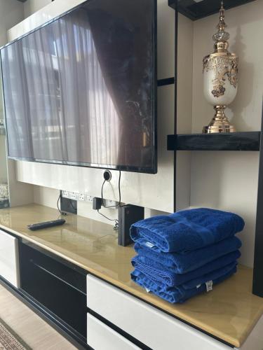 Μια τηλεόραση ή/και κέντρο ψυχαγωγίας στο A&S Homestay at Prima Matang
