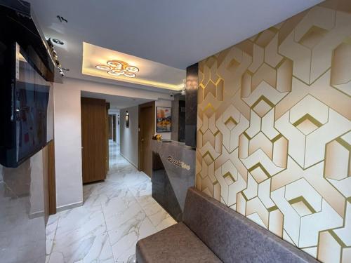 TV a/nebo společenská místnost v ubytování Hotel phoniex