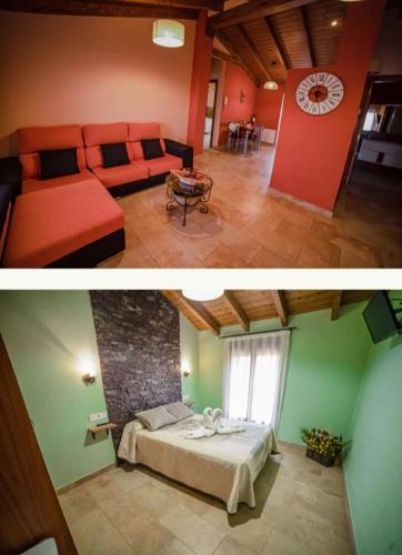Posezení v ubytování Casa rural Abascal