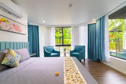 Katil atau katil-katil dalam bilik di An Bang Starling Villa
