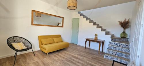 Posezení v ubytování Spacieux haut de villa 3 chambres Venaco