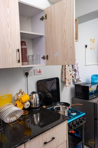 Kuchyň nebo kuchyňský kout v ubytování Tugo Homes, Waiyaki Way