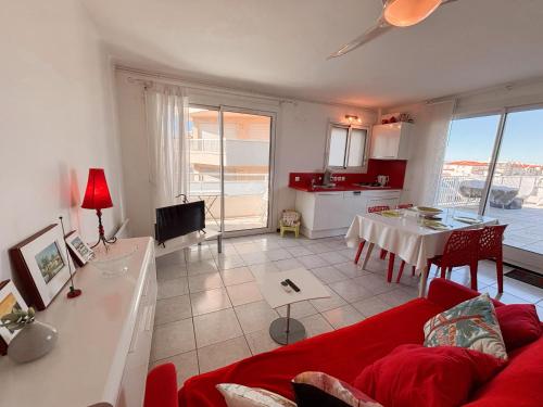 Khu vực ghế ngồi tại Magnifique appartement terrasse -36-