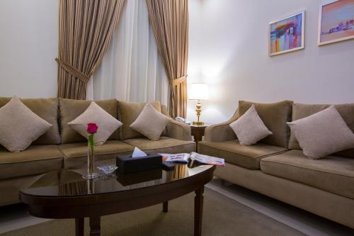 Χώρος καθιστικού στο Sun Park Hotel Suites