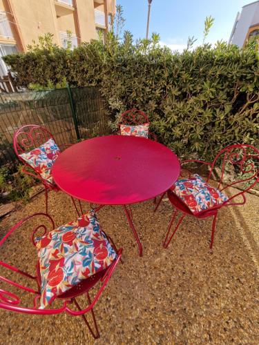 T2 rez de jardin direct plage