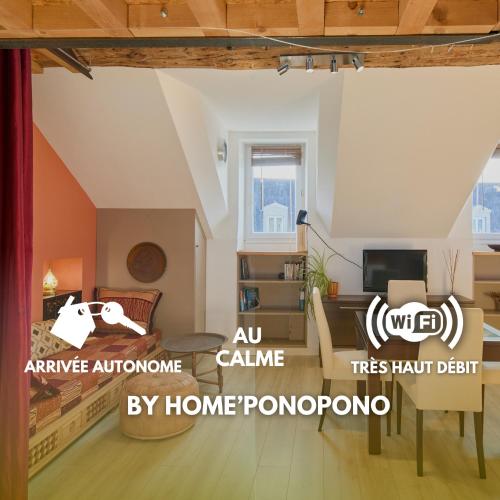 Bel appartement, mezzanine, calme, 2 coins bureaux - Home'ponopono