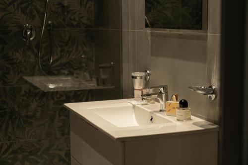 Koupelna v ubytování Hotel Ambrosiano