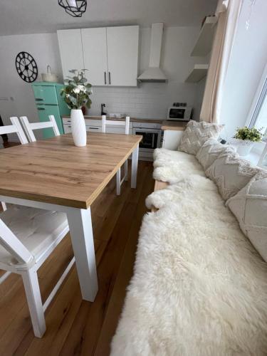 Η κουζίνα ή μικρή κουζίνα στο Vila Anna - apartmány v Nízkych Tatrách