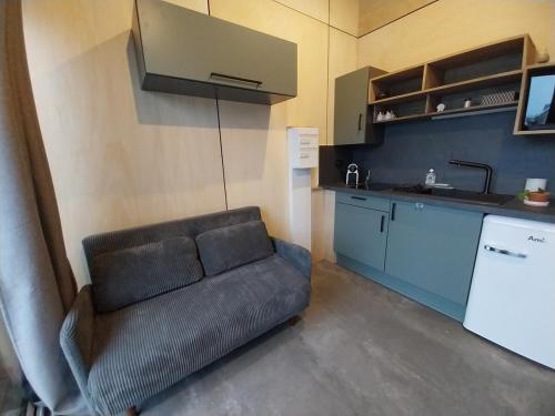 Η κουζίνα ή μικρή κουζίνα στο Chalet le Dôme