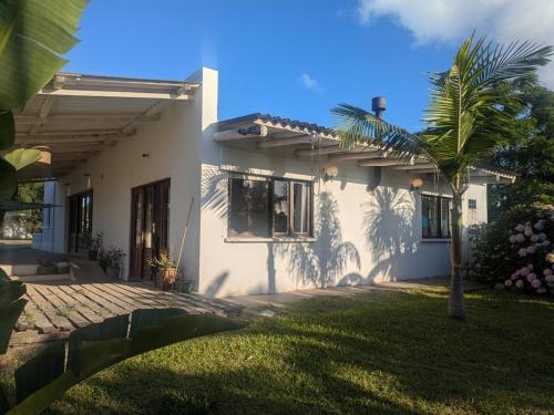 Bygningen som feriehuset ligger i