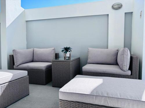 Χώρος καθιστικού στο Beautiful and large with private pool with solar panels