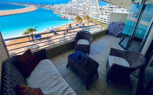 Posezení v ubytování Hermoso departamento San Alfonso del Mar