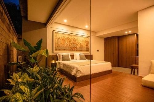 Katil atau katil-katil dalam bilik di Tanna Villa Bali Tabanan