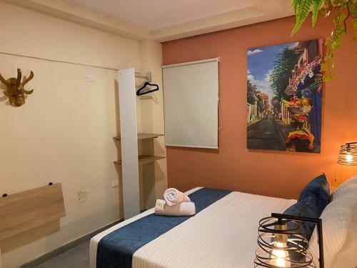 Postel nebo postele na pokoji v ubytování Almabella Hotel