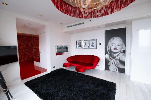 Χώρος καθιστικού στο Van der Valk Hotel Houten Utrecht