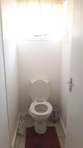 Baño pequeño con aseo en una cabina en Alhoa 3, en Gariepdam