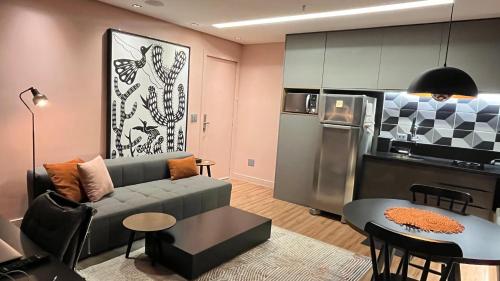 Kuchyň nebo kuchyňský kout v ubytování Flat Boa Viagem Recife Navegantes