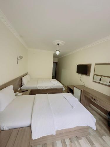Toprak Hotelにあるベッド