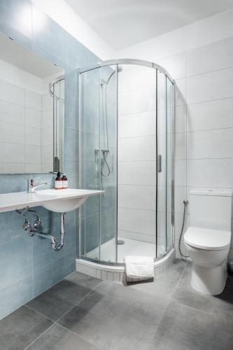 Koupelna v ubytování Wine Wellness Hotel Amande Hustopeče