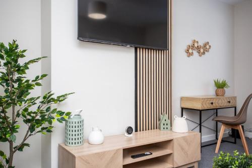 TV a/nebo společenská místnost v ubytování Metcalfe Haven Supurb Location Wi-fi Parking