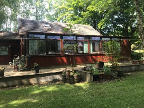 Taman di luar Pine Chalet