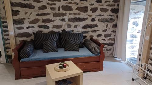 Χώρος καθιστικού στο Gite Le Buisson - Spa and sauna
