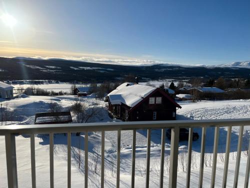 a view of a house in the snow at Salmons väg Funäsdalen in Funäsdalen