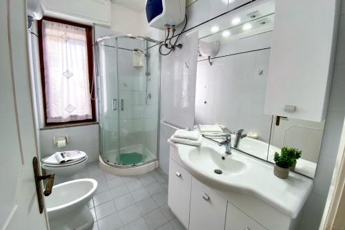 Koupelna v ubytování Casa Rosa