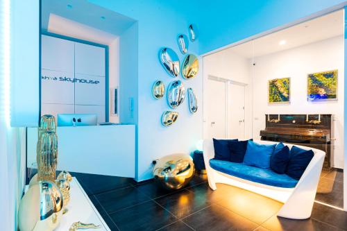 Χώρος καθιστικού στο Skyhouse Chiaia