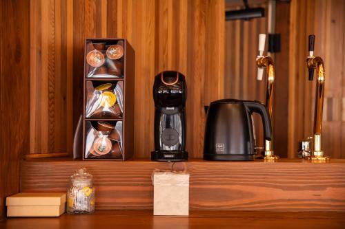 Jaune Chaletにあるコーヒーまたはお茶
