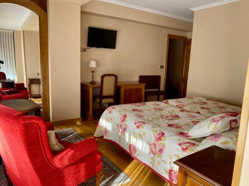 Katil atau katil-katil dalam bilik di Hotel Aranda