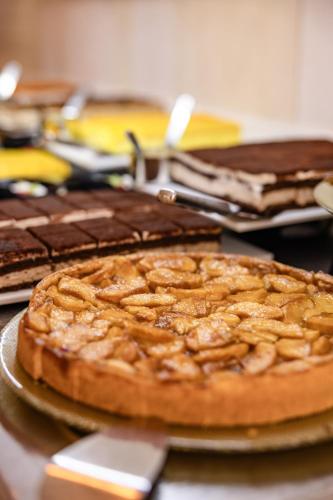 a pie sitting on top of a table at Corallium Beach by Lopesan Hotels - Adults Only in San Agustin