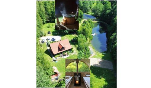 Leśniczówka domek balia sauna jeziorka w lesie na wyłączność