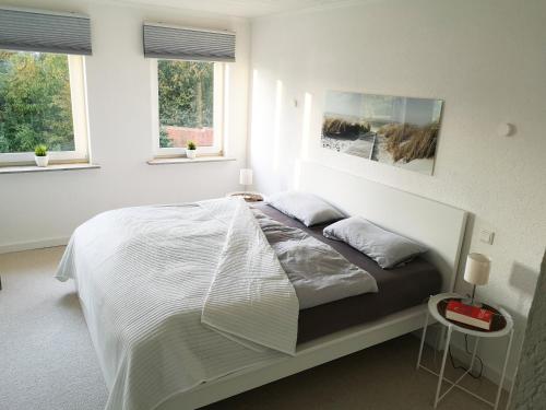 Postel nebo postele na pokoji v ubytování Schlei-Lounge Kappeln