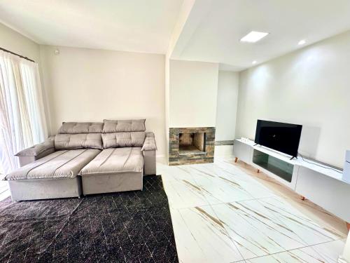 Χώρος καθιστικού στο Casa à 200mts da Praia