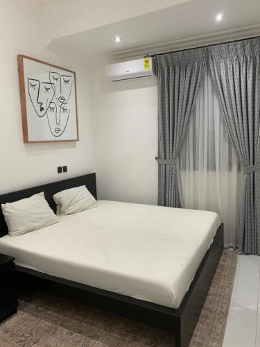 Ένα ή περισσότερα κρεβάτια σε δωμάτιο στο Luxury Modern 2 bed getaway Near Airport