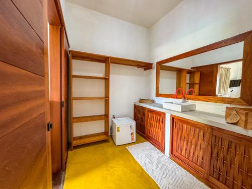 Kuchyň nebo kuchyňský kout v ubytování Pousada Casa Sítio Delícia do Quadrado