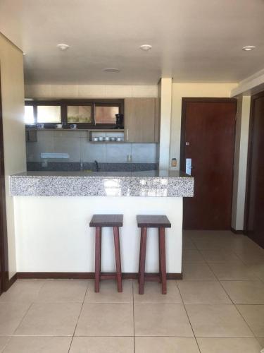 Køkken eller tekøkken på KARIRI BEACH_CUMBUCO BOUTIQUE APARTMENTS