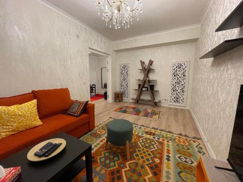Posezení v ubytování Central Apartment in Golden Square