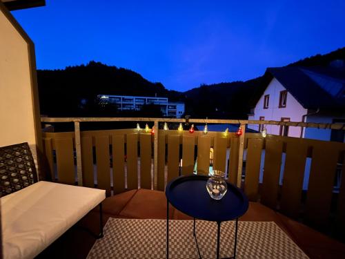 Balkón nebo terasa v ubytování Schwarzwald Apartment mit Sauna 2 Zimmer frisch renoviert