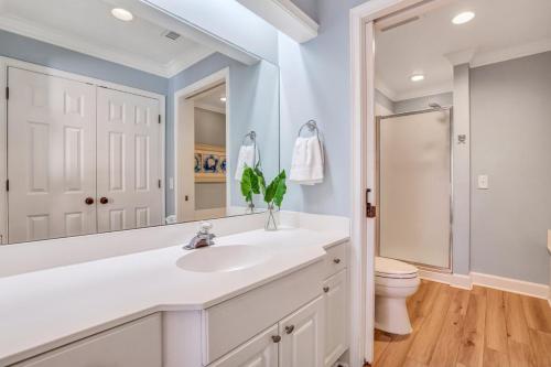 a bathroom with a sink and a toilet at Near Beach & Coligny Plaza, Pool, Hot Tub, Patio in Hilton Head Island