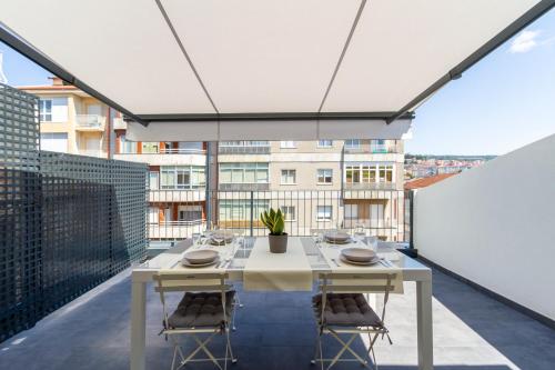 Μπαλκόνι ή βεράντα στο Urbanfive apartamentos Ourense centro