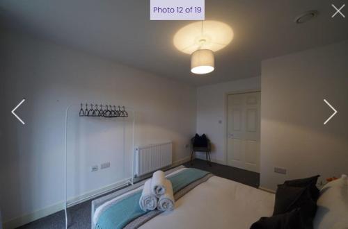 Ένα ή περισσότερα κρεβάτια σε δωμάτιο στο One and Two Bed Apartments Slough near Heathrow