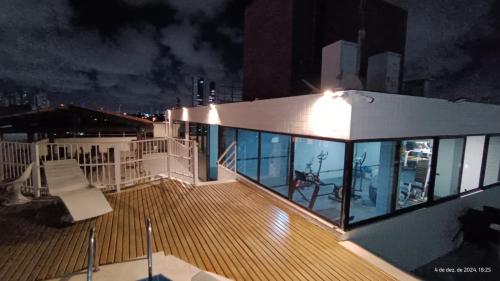 Das Gebäude in dem sich die Ferienwohnung befindet
