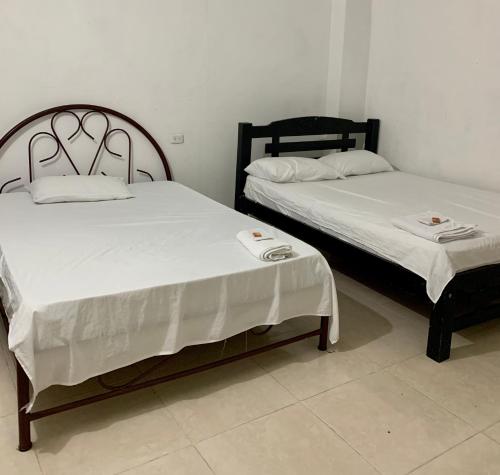 Voodi või voodid majutusasutuse Casa Balú toas