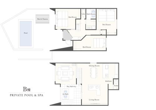 a floor plan of a house at クリスタルヴィラ南城 in Azama